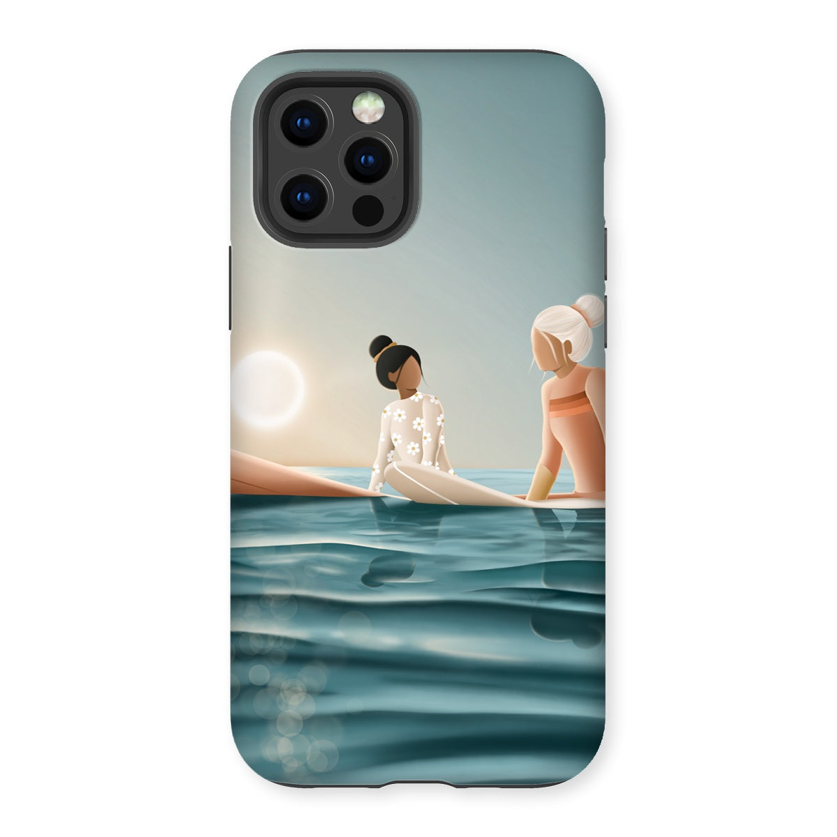 Morning surf session reinforced phone case