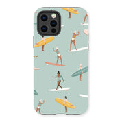 Surf pattern reinforced phone case