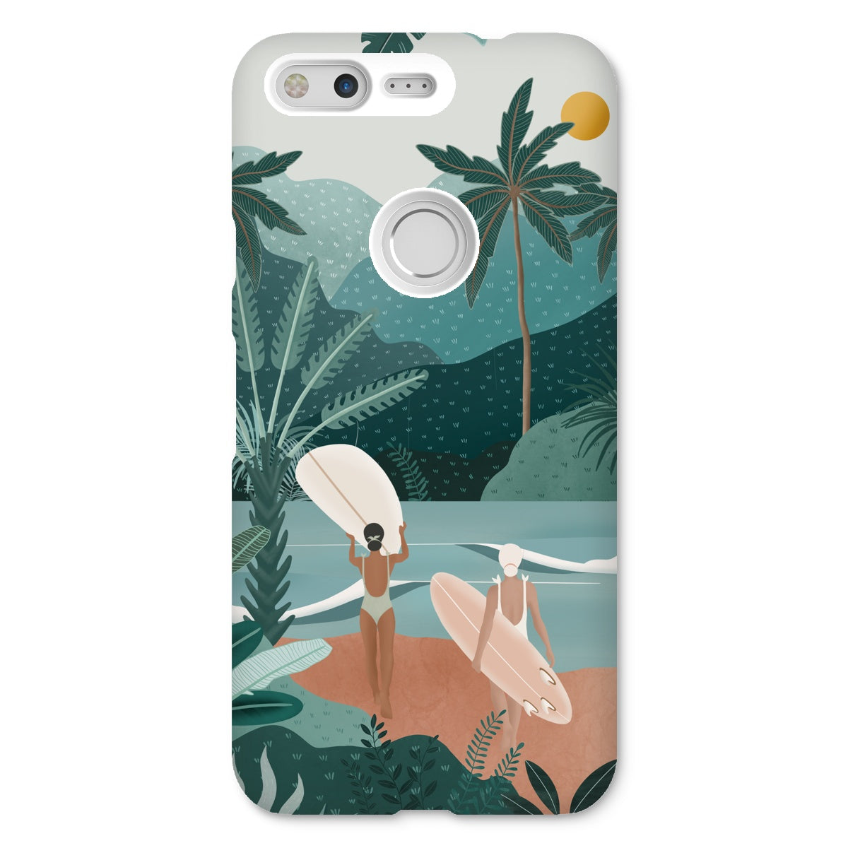 Jungle vibes sea slim phone case