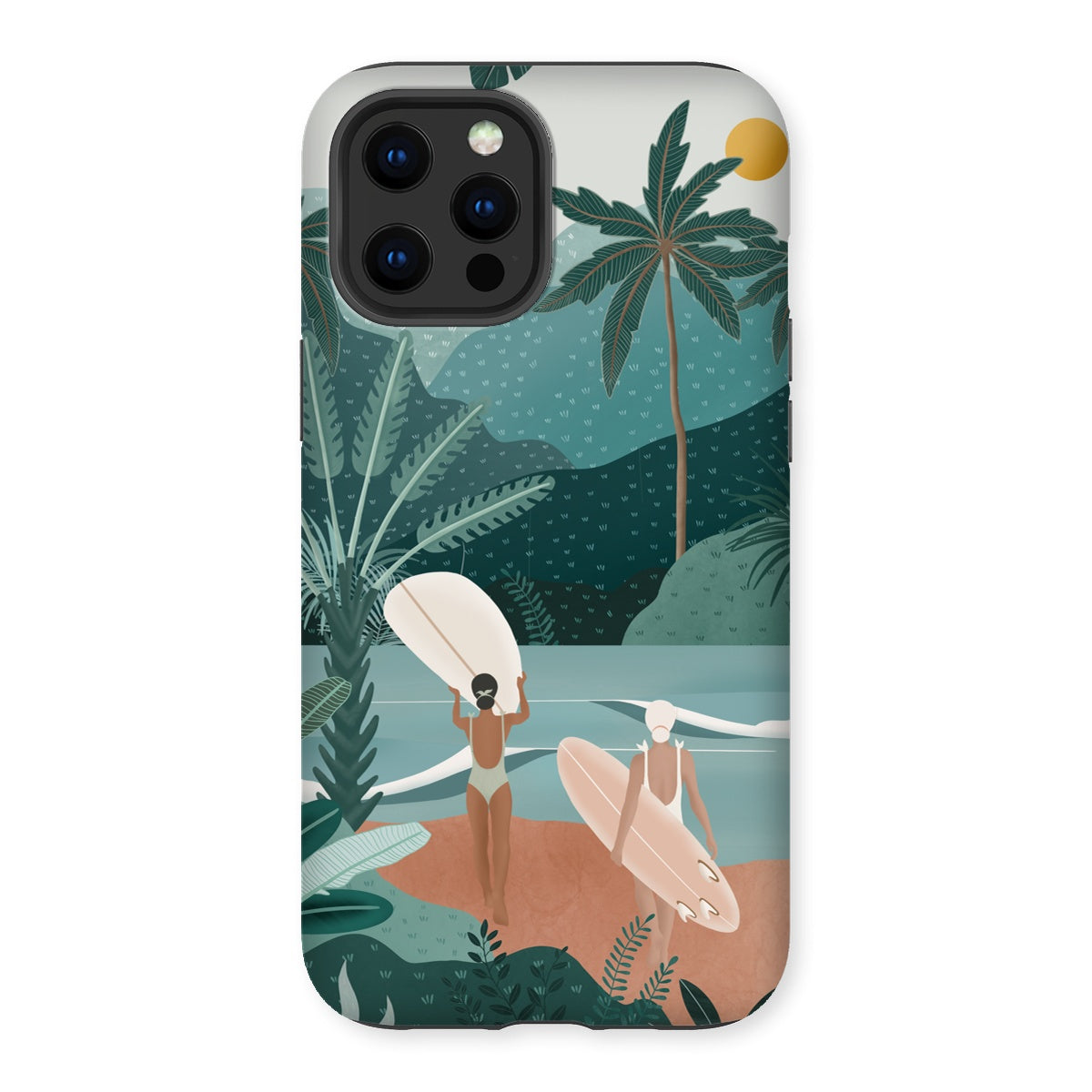 Funda para móvil reforzada Jungle vibes sea