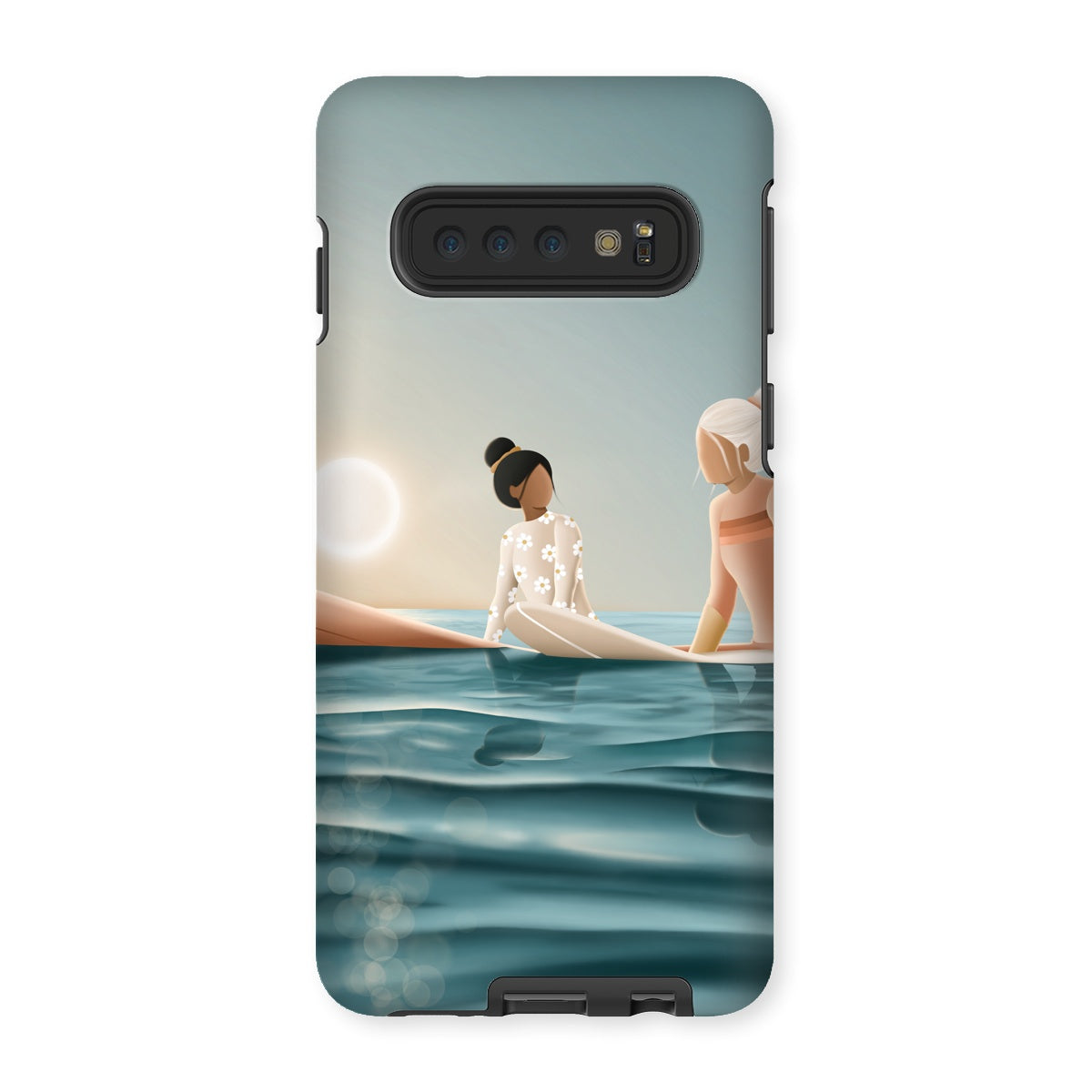 Morning surf session reinforced phone case