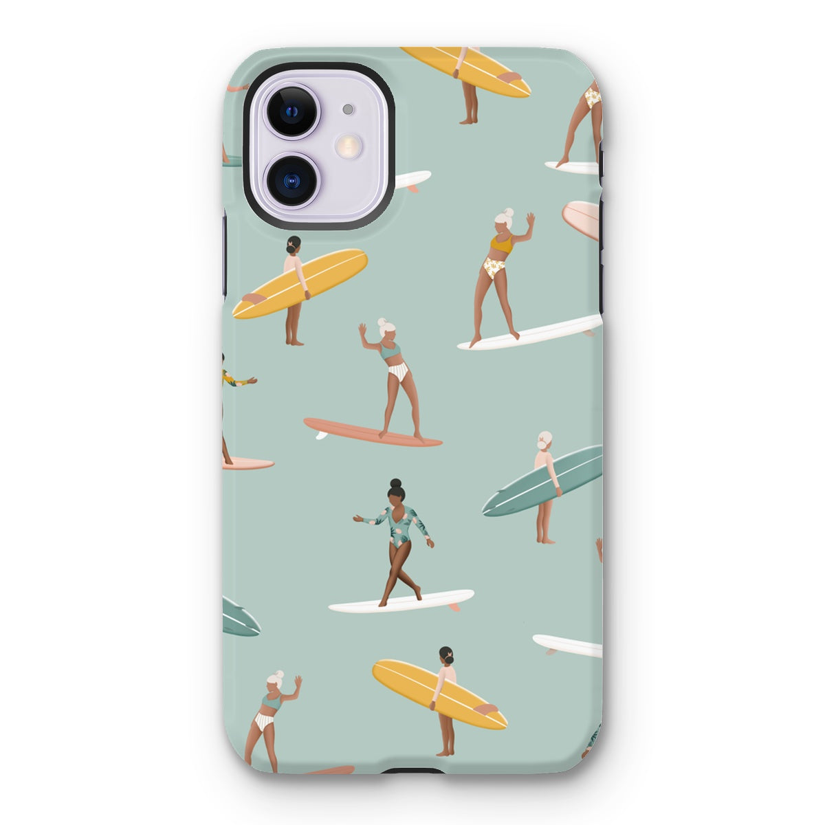 Surf pattern reinforced phone case