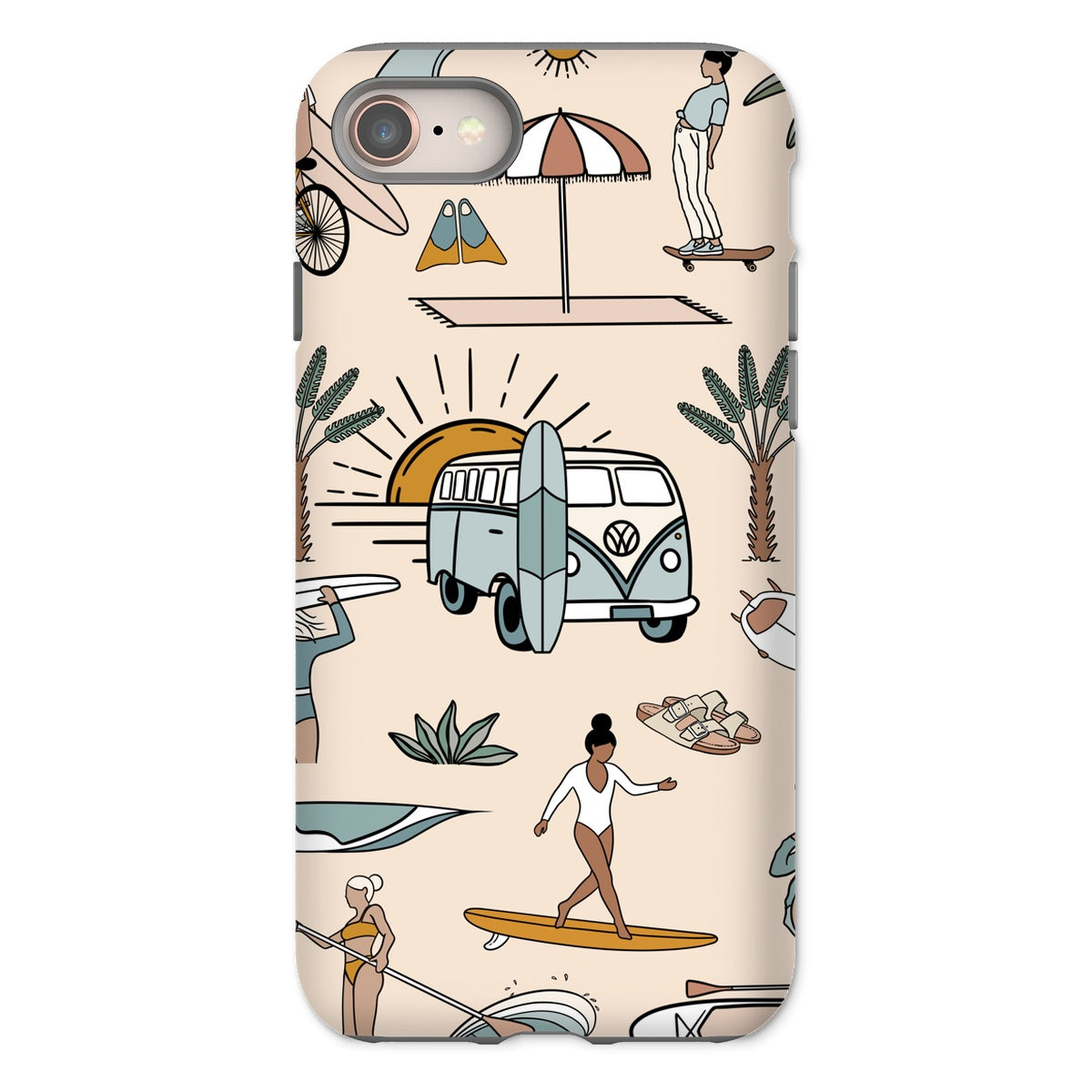 Coque de téléphone renforcée Tiny beach