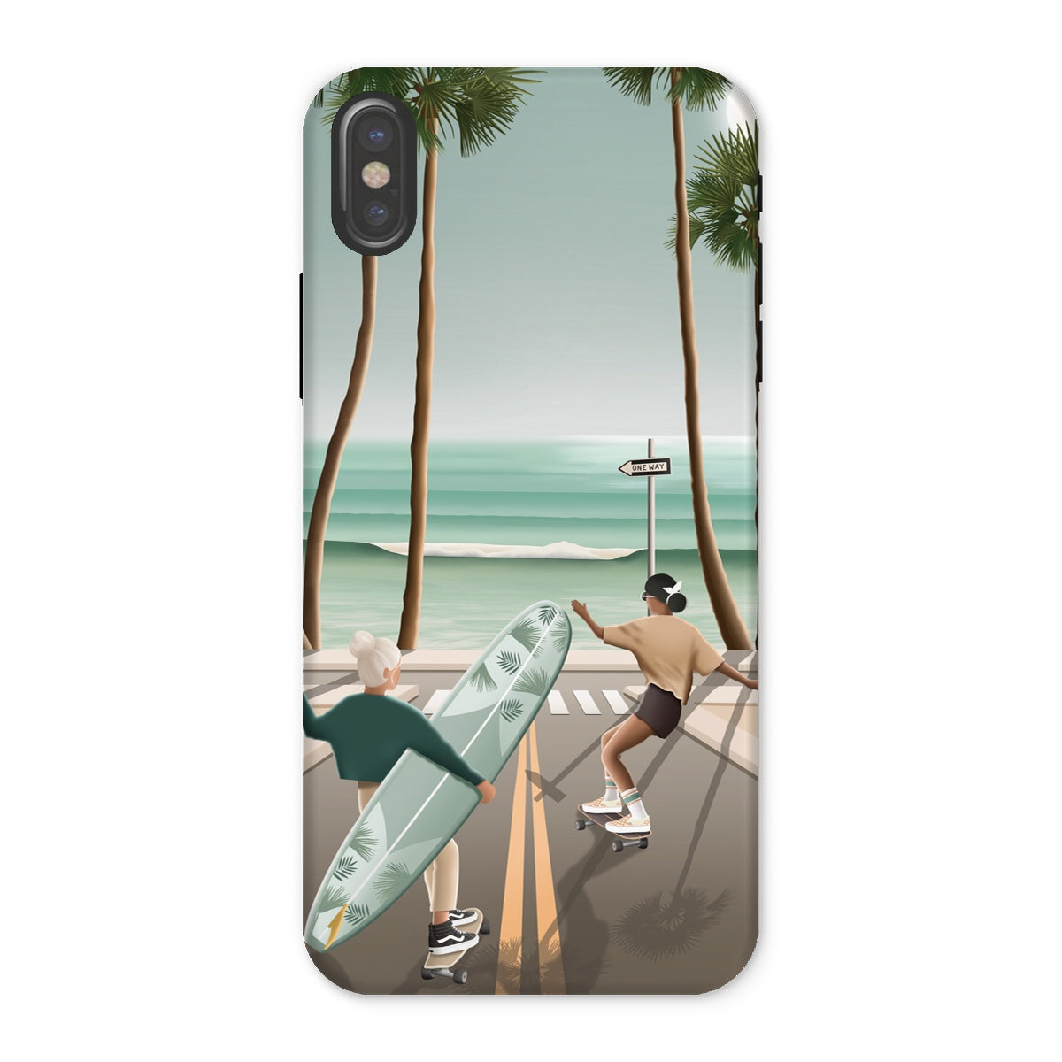 Coque de téléphone renforcée California vibes