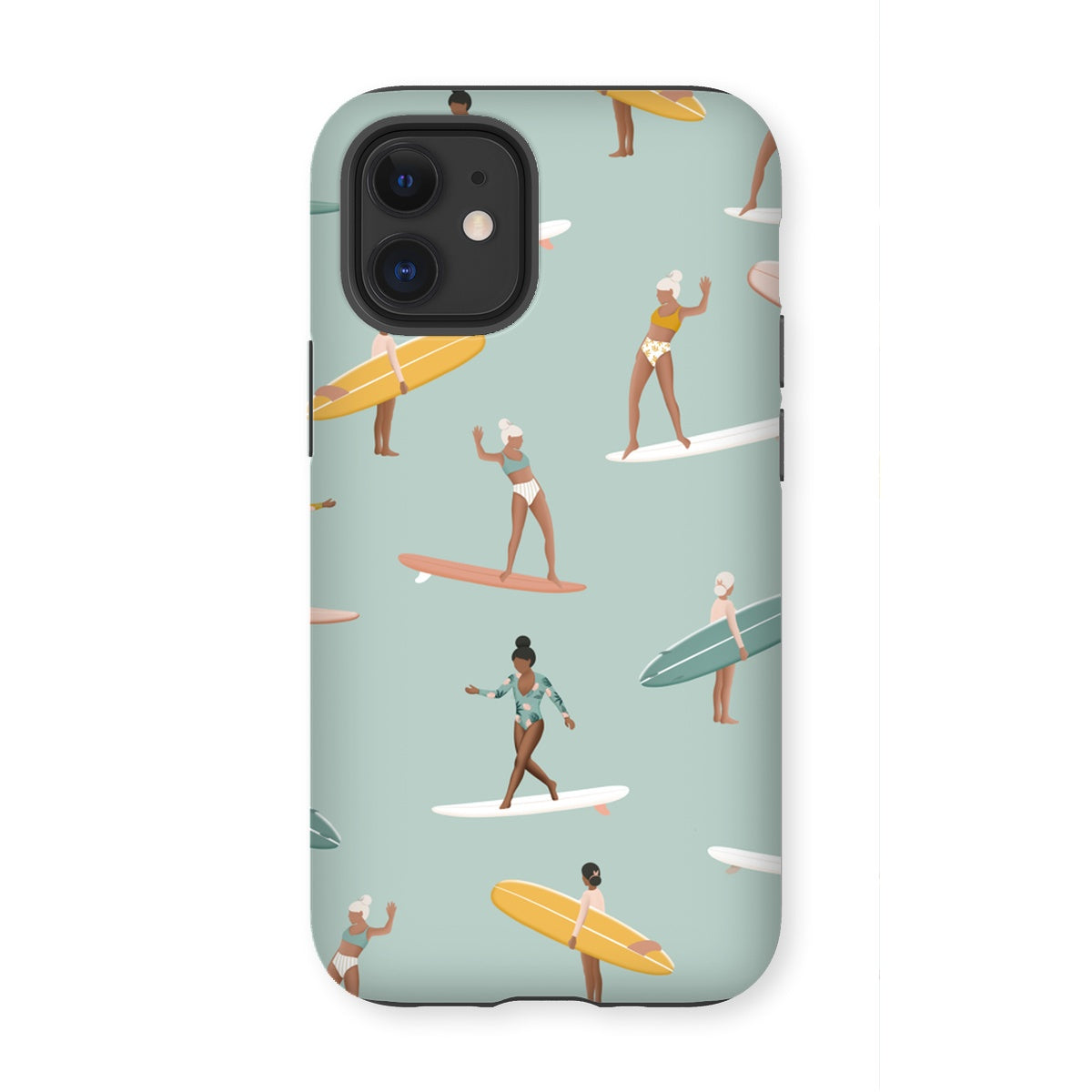 Surf pattern reinforced phone case