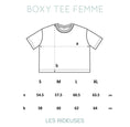 Load image into Gallery viewer, T-shirt boxy femme écusson brodé Let's go surfing - Les Rideuses
